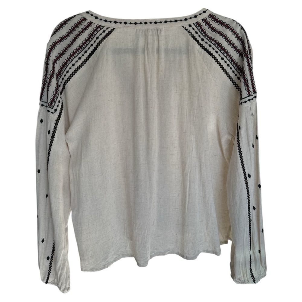 EUC Carly Jean Los Angeles Boho pullover peasant top size XS - Picture 7 of 8